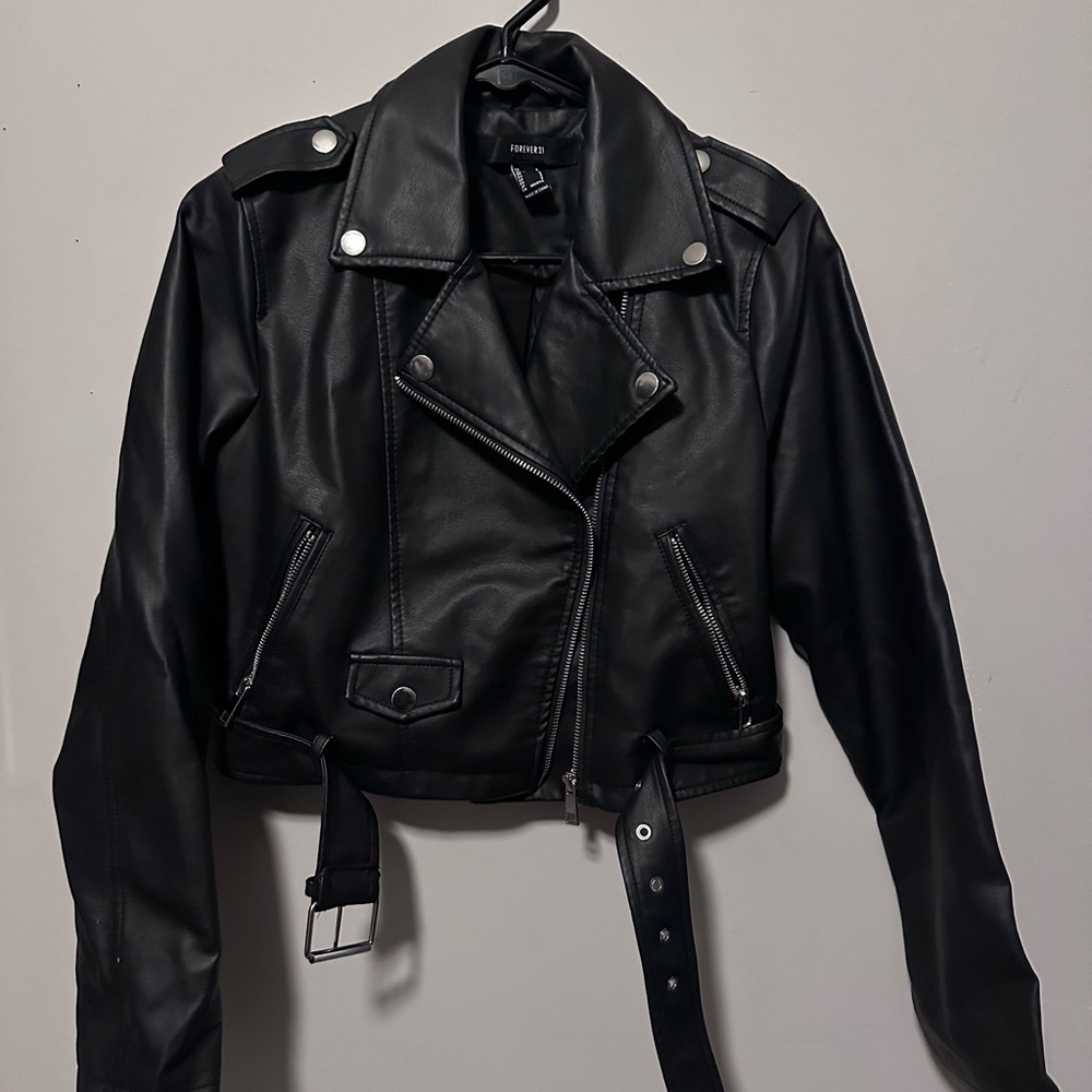 Forever 21 Black Faux Leather Jacket